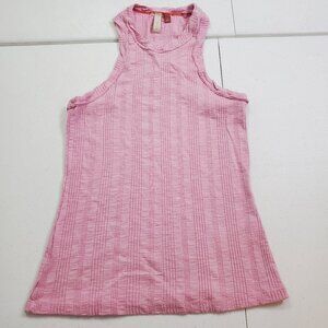 Anthropologie Pilcro Sustainable Ribbed Tank Top In Pink Size S